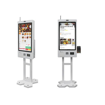 Купить 21.5 27 32 Inch Self Service Ordering Kiosk Pos System Cashier Receipt Printer Machine Payment Kiosks for Fast Food Restaurant online manufacture