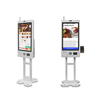 Купить OEM индивидуальный 21,5-дюймовый сенсорный экран сканер QR-кода киоск самообслуживания для заказа и оплаты в ресторане online manufacture
