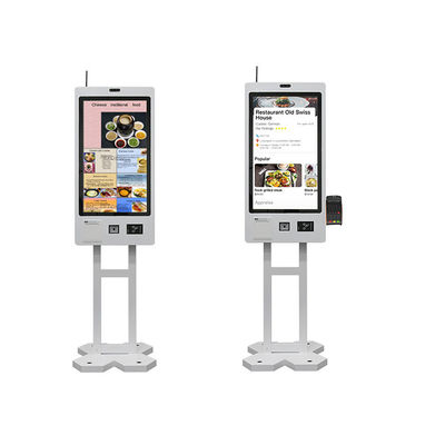 Купить Customized 21.5 Inch Wall Mounted Self Service Ordering Kiosk for Restaurants Touch Screen POS Terminal Food Order Payment SDK online manufacture