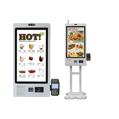 Купить Киоск Digital Signage с сенсорным экраном для ресторановКиоск для заказа самообслуживания QR быстрого питания online manufacture