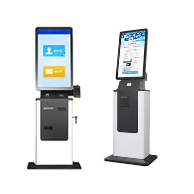 Купить Hospital Hotel Self Service Kiosk with Touch Screen Printer Check in Cash Payment SDK Compatible Optional Barcode Reader online manufacture
