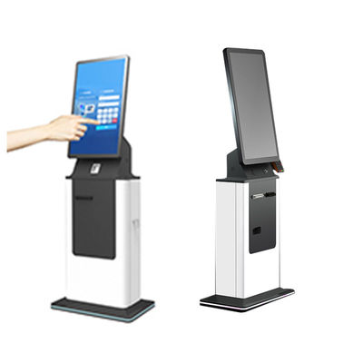 Купить 27 32.Inch Payment Terminal Floor Stand Self Service Touch Screen Паспортный сканер Билетный принтер Отель Проверка в киоске оплаты online manufacture