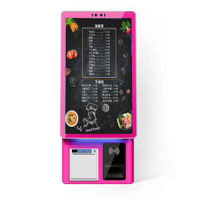 Купить 21.5 Inch Desktop Touch Self Service Ordering Kiosk Receipt Printing Card Reader Card Reader Scanning Cashless Payment Kiosk online manufacture