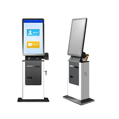 Floor Stand Touch Screen Hotel Automatic Payment Terminal Kiosk Cash Check in Self Service Terminal Kiosk
