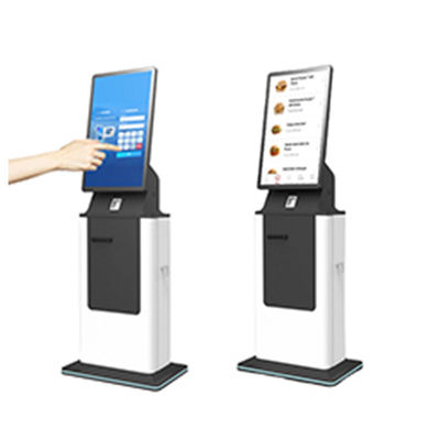 27 дюймовый сенсорный экран самообслуживания Check In Kiosk с операционной системой Android/Linux/Win7/8/10/11 и дополнительным QR-кодом