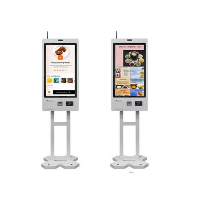 22.7 дюймовый емкостный сенсорный пищевой киоск с принтером QR-кода