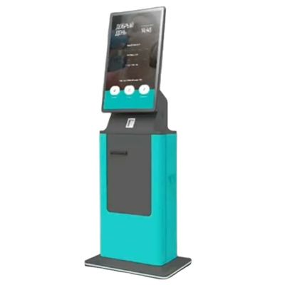 Отель Check In Kiosk с высоким разрешением сенсорного экрана Кэш-акцептор самообслуживание Платежный терминал Решение