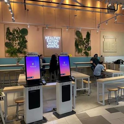 QR-сканер и RFID-читатель Киоск самообслуживания супермаркетов для быстрых транзакций