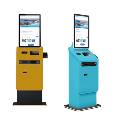 Самообслуживание отеля Check In Kiosk с 27 дюймовым сенсорным экраном и функцией депозита наличными