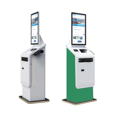 Капацитивный киоск самообслуживания с термопринтером, сканером камеры и RFID