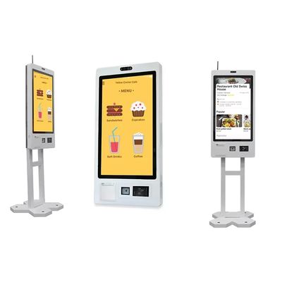 Самостоятельное заказывание Ресторан оплата Киоск сенсорный экран с QR принтером