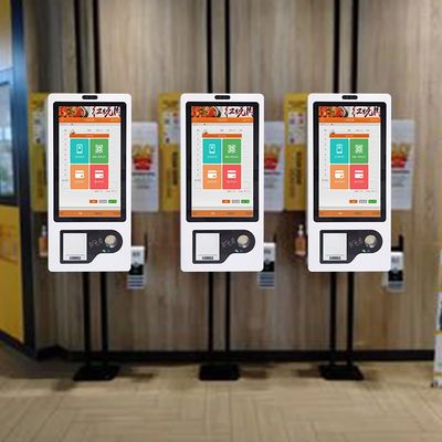 27-дюймовый киоск самообслуживания с принтером билетов, QR-сканером и RFID-читателем