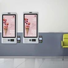 Android на полу стоящий на стене самообслуживающий платежный киоск для розничных приложений